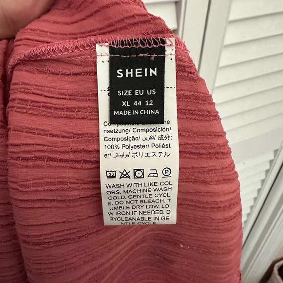 SHEIN Pink Puff Sleeve Maxi Dress - Picture 3 of 3